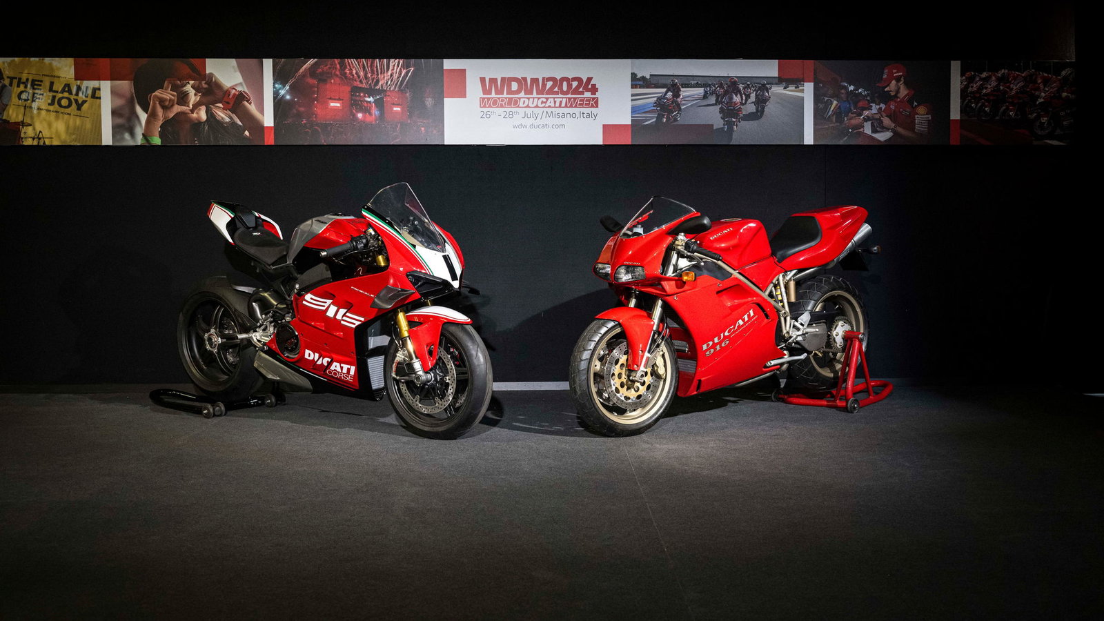Ducati Panigale V4 916 30th Anniversario, Ducati 916, WDW 2024 press conference